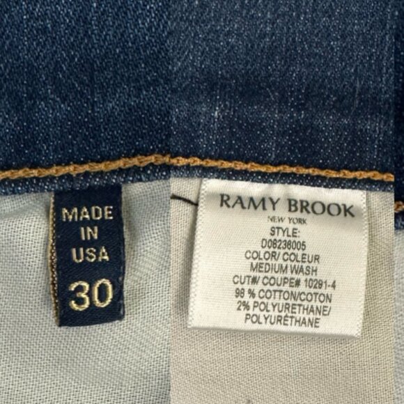 Ramy Brook Madalyn High-Rise Front-Slit Denim Maxi Skirt (Medium Wash Denim) - Picture 16 of 16